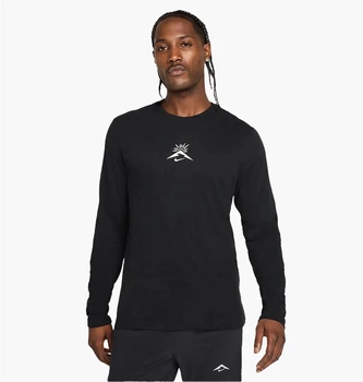Чоловічий лонгслів Nike Df Ls Trail Ssnl Black L Чорний HJ3601-010