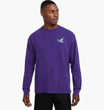 Лонгслив мужской Nike T-Shirt Max90 Violet M Фиолетовый HF6195-504