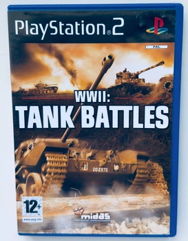 Диск для PlayStation 2 - WWII Tank Battles, англійська версія, Б/В