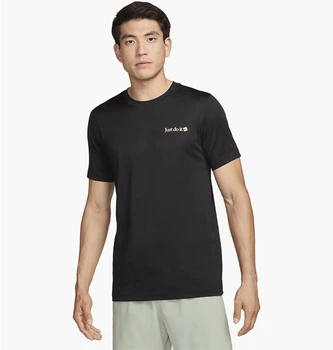 Футболка мужская Nike Dri-Fit Fitness T-Shirt Black L Чорний FZ8044-010