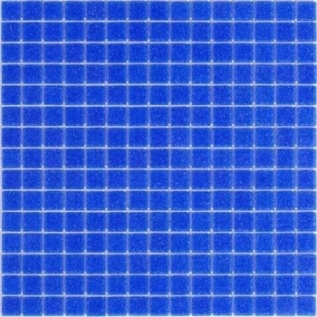 Лист мозаики Picasso Quartz (манка) 20x20 мм, лазурно-синий, 225 шт. (А 19)