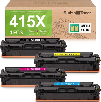 Картридж Тонер swiss toner 415X для HP Color LaserJet Pro MFP M479 комплект 4шт Уцінка