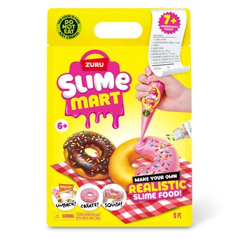 Набор со слаймами Slime Mart Shopping Bag Пончик с формой и посыпкой