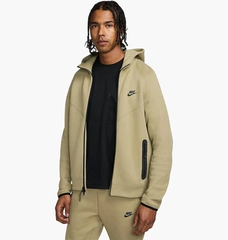 Толстовка мужская Nike M Nk Tch Flc Fz Wr Hoodie S Зеленый FB7921-277