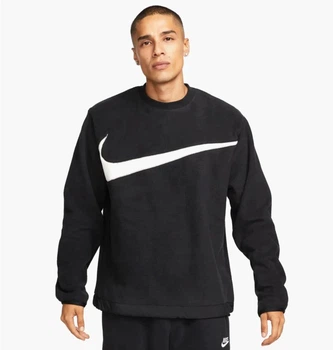 Кофта мужская Nike Fleexe Winterized Crew S Черно-белый DQ4894-010