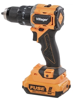 Акумуляторний ударний дриль-шурупокрут Villager FUSE VLP 5121-2BSC 18 В 2 x 2,0 А·год безщітковий 60 Нм (8605032638225)