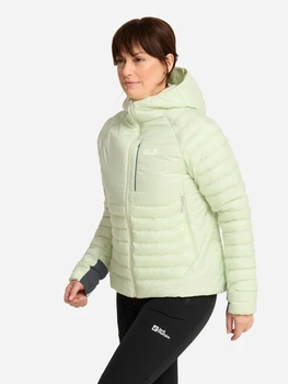 Куртка демісезонна коротка з капюшоном жіноча Jack Wolfskin A66387-E0338 L Салатова (4064886763912)