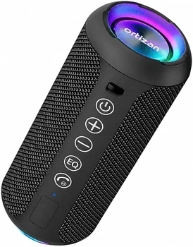 Портативная Bluetooth-колонка Ortizan X10 24 Вт, беспроводная акустика, IPX7, TWS, RGB-подсветка, Bluetooth 5.3, до 30 часов работы, черная