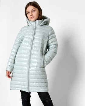 Куртка демісезонна довга для дівчинки X-Woyz DT-8342-7 60132 140 см м'ятний