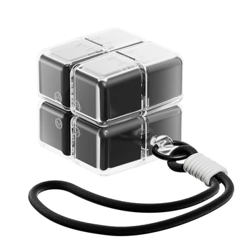Органайзер для пігулок Cube Портативний, 8 секцій (Чорний)