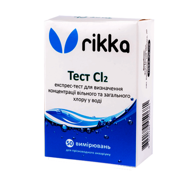 Тест Rikka Cl2 для визначення хлору в воді