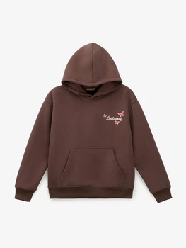 Худі з принтом для дівчинки GENUA G01333-0007 158 см Коричневий shop (2000999665820)