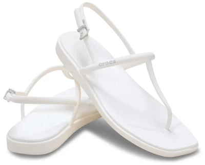Жіночі крокси сандалі Crocs Miami Thong Flip Chalk (41-42, білий)