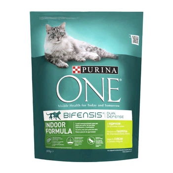 Корм для кошек Purina One Indoor с индейкой 800 г