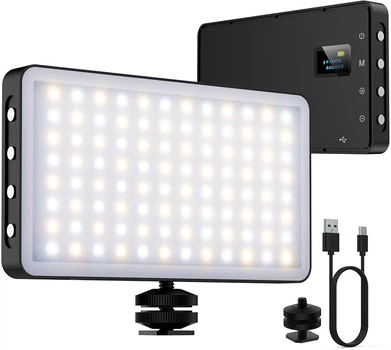 LED-відеосвітло NinkBox 96 LED для камери, 3000-6500 K, CRI95+, акумулятор 4000 мА·год