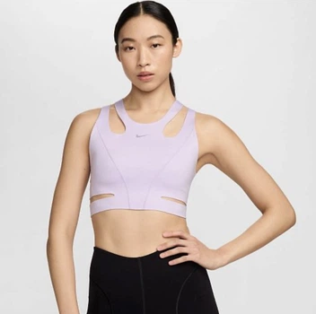 Спортивний топ жіночий Nike W Fm Dri-Fit Bra 24 XS Рожевий FQ2640-512