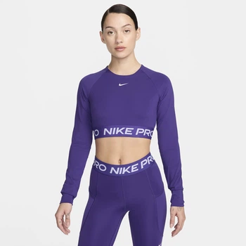Спортивний топ жіночий Nike Nike Pro Df 365 Crop Ls L Фіолетовий FV5484-547