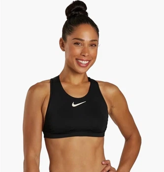 Спортивний топ жіночий Nike Wh Neckbiktop Black S Чорний NESSD252-001