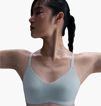 Спортивний топ жіночий Nike Alate Minimalist Light Blue XS Блакитний FQ3550-440