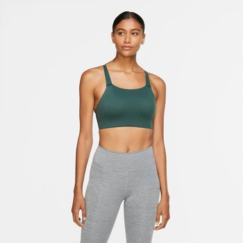 Спортивний топ жіночий Nike Swoosh Luxe Bra Ll XS Зелений CJ0544-397