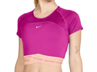 Спортивний топ жіночий Nike Pro Dri-Fit Women's Short-Sleeve Top XS Рожевий CJ4185-601