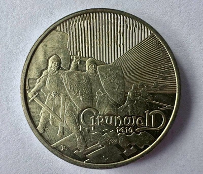 Польща Великі битви - Грюнвальдська битва 2 злотих 2010 рік Монети світу