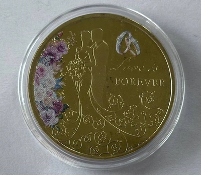Кохання, Любов, Love. Сувенірна монета (Золота)