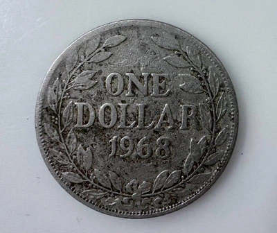Ліберія 1 долар 1968 рік Монети світу