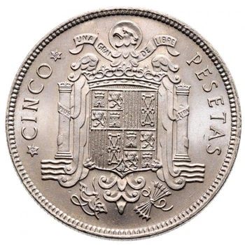 Іспанія 5 песет 1949 рік Монети світу