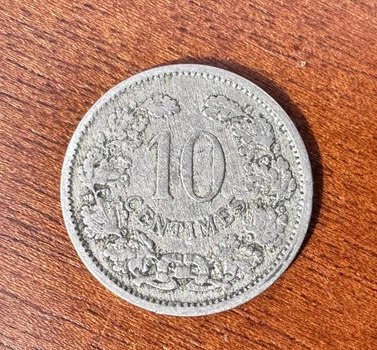 Люксембург 10 сантимів 1901 рік Монети світу