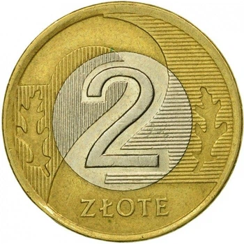 Польща 2 злотих 1995 рік Монети світу
