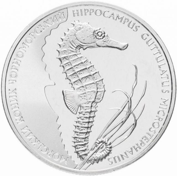 Морський коник 2 гривні 2003 рік Україна Колекційна монета НБУ (Банківський стан)