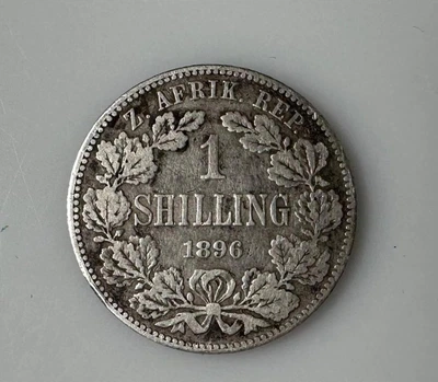 Південно-Африканська Республіка 1 шилінг 1896 рік Срібло Монети світу Срібло 0.925 (5.65 грам)
