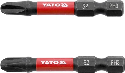 Насадка для викрутки ударна (Yato) PH3 50 мм, HEX 1/4", 2 шт. (YT-78042)