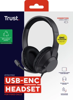 Гарнітура Verbatim TruSound USB-C Black (30198) (023942301981)