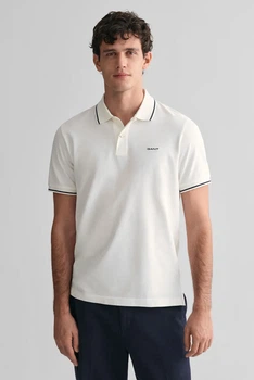 Чоловіче біле поло TIPPING SS PIQUE POLO Gant XL 2062034