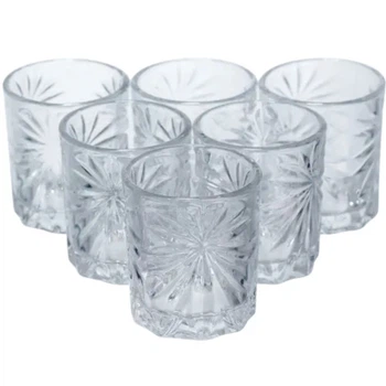 Рюмки для виски Shot glass набор 6 штук по 75 мл HP-17-34