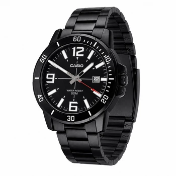 Чоловічий годинник Casio MTP-VD01B-1B Чорний ( AT1141-0116 )