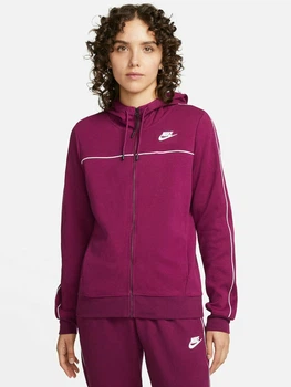 Толстовка женская Nike Nsw Mlnm Essntl Flc Fz Hdy S Бордова CZ8338-610