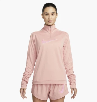 Спортивная кофта женская Nike Womens Swoosh Half Zip Pacer Top M Розовая FB4687-618