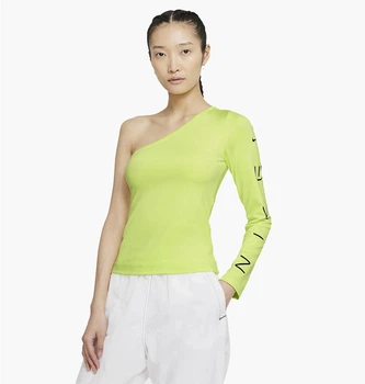 Спортивная кофта женская Nike Womens Asymmetrical Long-Sleeve Top Yellow M Желтая CZ8188-736