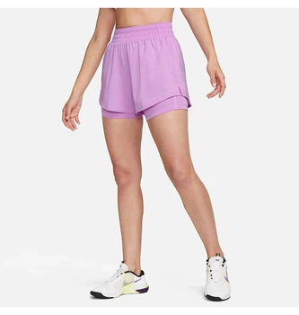 Шорти жіночі Nike One Dri-Fit High-Rise 3In 2In1 Short Violet XS Фіолетовий DX6016-532