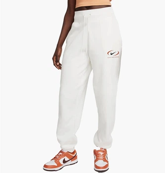 Спортивные штаны женские Nike Sportswear Phoenix Fleece Women's Oversized High-Waisted Trousers XS Белые FN7716-133