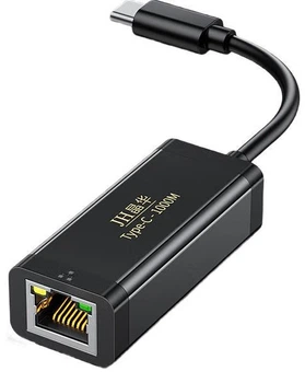 Сетевой адаптер Jinghua N324 / USB Type-C / Gigabit Ethernet / Black