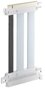 Райзер ZHENWEI ZW-PCIE261 PCIe 5.0 x16, белый, 25 см
