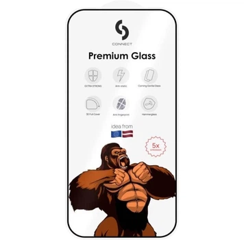 Szkło ochronne do smartfona Samsung Galaxy S26 Connect Corning Gorilla Glass 3D Full Cover 5X Stronger Black (EVESAMS26CGG5XS)