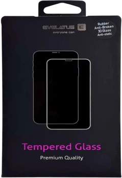 Захисне скло для смартфона Apple iPhone 17e/14/13/13 Pro/16e Evelatus Corning Gorilla Glass Anti-Static 3D Full Cover 10X Stronger Black (EVEAPPSE4CGGS)