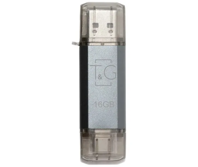 USB-накопитель c Type C 2.0 флешка на 16Gb T&G 009 Star series Silver