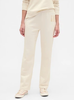 Спортивные штаны на флисе женские GAP 595609008 XL Молочные (1162223242)