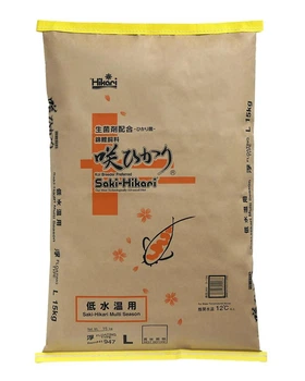 Корм Saki-Hikari Multi Season Large 15 кг (гранула L 7,5-8,5 мм, всесезонный, премиум корм для кои длиной от 30 см)